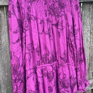 a new day Purple Floral maxi dress